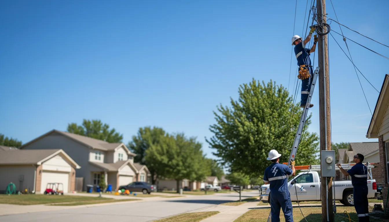 Residential electrician providing installation services in Wildersville, TN